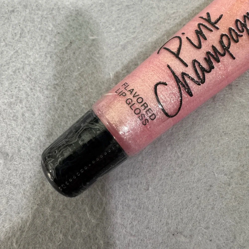 Victoria's Secret Lip Gloss Pink Champagne Shimmer Flavored 13g .46oz New